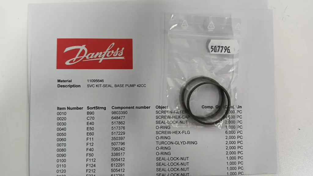 Garnitură piston de comandă Danfoss 507796